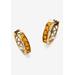 Women's Birthstone Gold-Plated Huggie Earrings by PalmBeach Jewelry in November