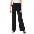 Plus Size Women's Secret Solutions™ Tummy Taming Wide-Leg Knit Pant by Woman Within in Black (Size 22/24)