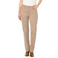 Plus Size Women's Corduroy Straight Leg Stretch Pant by Woman Within in New Khaki (Size 36 WP)