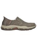 Skechers Men's Slip-ins RF: Respected - Holmgren Slip-On Shoes | Size 10.5 Extra Wide | Taupe | Textile | Machine Washable