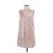 Ann Taylor LOFT Casual Dress - Shift: Pink Dresses - Women's Size 6 Petite