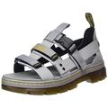 DR. MARTENS Unisex Pearson Sandals, Mid Grey Element & Mid Grey Webbing, 44 EU