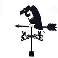 Goldonion Animal vulture Form Weathervane, Garden Decorative Weather Vane, Metal Weather Vane, Wind Direction Indicator Measuring Tool for Outdoor Roof Farmhouse Yard Craft Decor