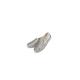 Prada Metallic Silver Glitter Slip-On Sneakers Size 37