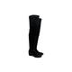 Gianvito Rossi Black Rolling Midboot OTK Suede Boots Size 38