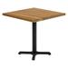 30"W X 30"L Smooth Table Set Wood/Metal in Black/Brown Restaurant Furniture by Barn Furniture | 30 H x 30 D in | Wayfair DRWFTT3030PS104SET