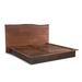 Home Trends & Design San Marino Solid Wood Low Profile Platform Bed Wood in Brown/Red | 48 H x 86.5 W x 91 D in | Wayfair FSM-PBKRWE