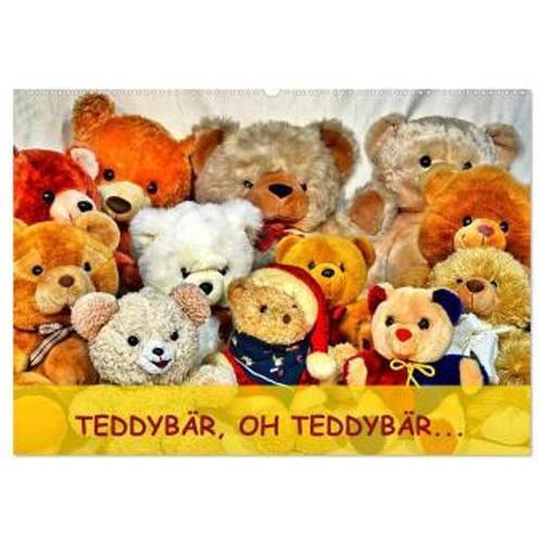 Teddybär, Oh Teddybär... (Wandkalender 2024 Din A2 Quer), Calvendo Monatskalender