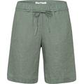 BRAX Damen Style Mel B Bermuda Pure Linen Jeans Shorts, Matcha, 34W / 32L EU