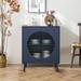 George Oliver Sabatini Accent Cabinet Wood in Blue/Brown | 32.8 H x 26.9 W x 15.8 D in | Wayfair E14C25C7518E4DE086F51F69F797FA3C