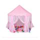 Tente Pliable Portative de Jeu pour Enfants Princesse 140x135cm Rose Intérieur extérieur