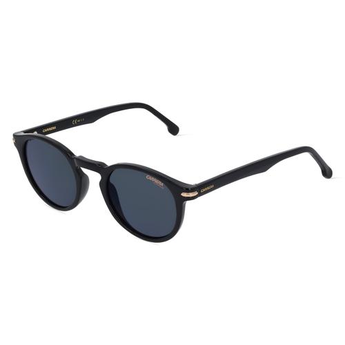 Carrera 301/S Unisex-Sonnenbrille Vollrand Rund Kunststoff-Gestell, schwarz