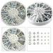 1 Box Nail Art Rhinestones Glitter Diamond Gems 3D Tips DIY Decoration Wheel