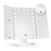 BN-LINK Makeup Mirror with Lights 1X 2X 3X Magnification with 10x Magnifying Mirror Lighted Makeup Mirror Touch Control Trifold Makeup Mirror Portable LED Makeup Mirror White