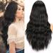 Gyouwnll Wigs For Women Women S Black Micro Curl Head Set Wavy Curl Wig Can Be Straightened And Bent
