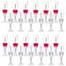 Lip gloss tube 24pcs Wine Glass Shaped Empty Lip Gloss Tube Refillable Lip Container