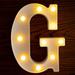 Viworld LED Letter Lights Sign Letters Light Up Letters Sign for Night Light Wedding Birthday Party Battery Powered Christmas Lamp Home Bar (G)