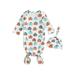 Baby Girl Boy Halloween Sleeping Bags Pumpkin Print Long Sleeve Swaddle Newborn Sleep Sack + Hat