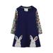 ZRBYWB Girls Dress Toddler s Long Sleeve Dress Cute Bunny Floral Cartoon Appliques Print A Line Flared Skater Dress Cotton Dress Outfit Summer Clothes