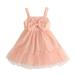 Toddler Baby Girls Tutu Dress Tulle Dresses for First Birthday Formal Party Flower Special Occasion Sleeveless Sundress