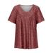 Pimfylm Soft Fasion Blouses For Women Blouses For Women Fashion Red M