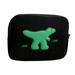 Lomubue Tablet Sleeve Dinosaur Bear Peanut Embroidery Zipper Slim Portable Soft Anti-scratch Universal Laptop Computer Protective Bag Briefcase Tablet Supplies