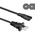 6 Ft 6 Feet 2 Prong Polarized Power Cord for SHARP TV LC-C4677UN LC-C4662U LC-60C52U LC-19SB25U