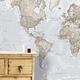 Giant World Map Mural – Mega-Map Of The World – Neutral Tones - 232 x 158