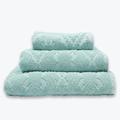 Allure Jacquard Bath Sheet 90 x 165cm, Pack of 2 Large Bath Towels, Floral Textured Design, Supersoft, Washable, 100% Cotton (Duck Egg)