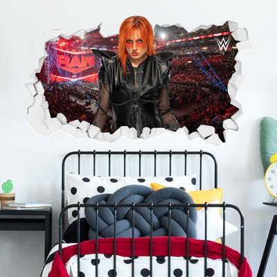 WWE Becky Lynch Broken Wall Sticker - 120cm x 65cm height Image