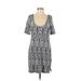 Tart Casual Dress - Shift: Blue Chevron/Herringbone Dresses - Women's Size Medium