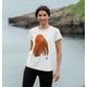 Women's WWF Orangutan T-shirt Size: 14 White Certified Organic Cotton Printed T-shirt