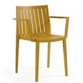 Ezra Polypropylene Arm Chair In Mustard
