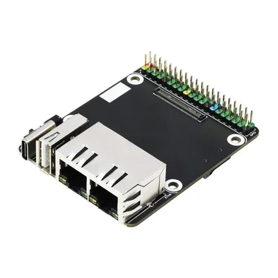 Kit de carte de Base d'extension GPIO Mini Dual Ethernet pour RPI Raspberry Pi CM4 Module de
