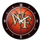 Orange Wake Forest Demon Deacons Basketball Modern Disc Wall Clock