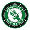 Green North Texas Mean Modern Disc Wall Clock