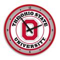 Scarlet Ohio State Buckeyes Block O Modern Disc Wall Clock