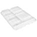 Cambro 10146DCWC135 Separator Plastic Lid for 6 Compartment Trays, 10 1/4" x 14 1/4", Clear
