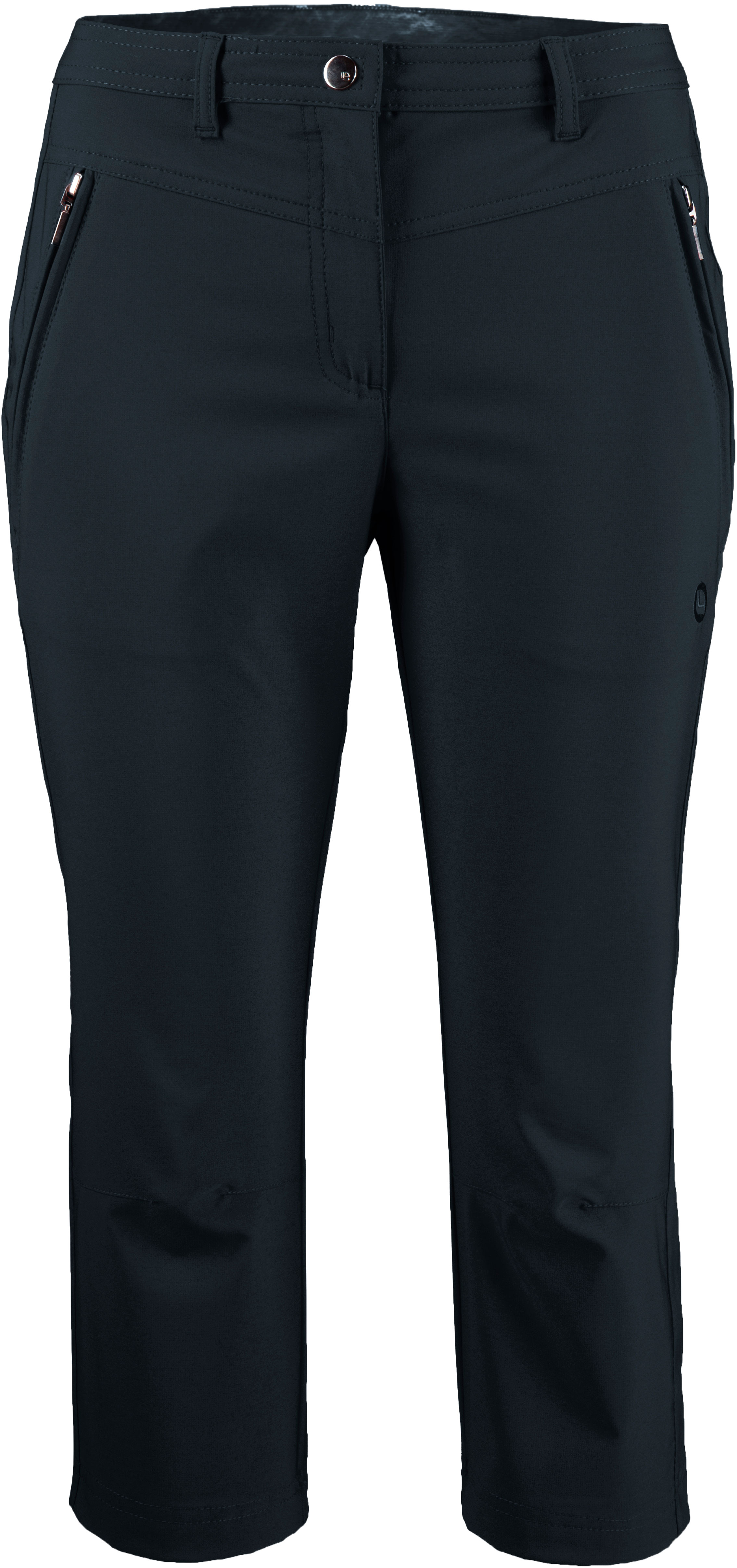3/4-Hose DEPROC ACTIVE "KENORA PIRATE WOMEN", Damen, Gr. 36 (S), Normalgrößen, grau (anthra), 97% Polyester; 3% Elastan, Hosen, auch in Großen Größen erhältlich