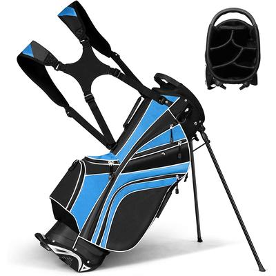 Costway Golf Stand Cart Bag Club w/6 Way Divider Carry Organizer - See Details