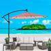 10ft Outdoor Patio Umbrella Solar Powered LED Lighted