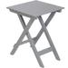 Outdoor Wooden Folding Square Side Table, Portable Lounge End Table