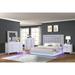 Passion Modern Style 4PC/5PC Upholstery Bedroom Set Made with Wood & LED Lights