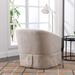 Swivel Armchair Linen Lounge Chair Livingroom Accent Chair, Beige