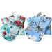 Dog Pet Clothes Shirts Shirt Puppy Summer Hawaiian Outfit Costumes T Jumpsuit Dogs Tree Vest Doggy Funny Tshirts Navy