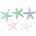 10pcs Colorful Fish Tank Resin Star Artificial Star Ornament Aquarium Vivid Landscape Decor (Purple Green Blue Pink White Ea