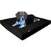 Dogbed4less Medium Orthopedic Waterproof Memory Foam Dog Bed Black Durable Washable Waterproof Cover Crate 41x27x4