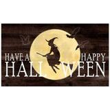 Youngs 38205 Wood Halloween Witch Plaque