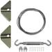 National Hardware National Hardware N192-211 Anti Sag Wire & Turnbuckle Gate Kit Zinc Plated Steel