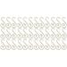 200pcs Decorations Club Metal Necessities Christmas Storage Balls Golden S Hanging Wire Hook Ornament Holiday Decoration Daily Steel Home Hooks Hanger Shaped Hangers for S- Shaped